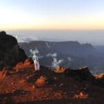 Levé de soleil sur le Piton des neiges